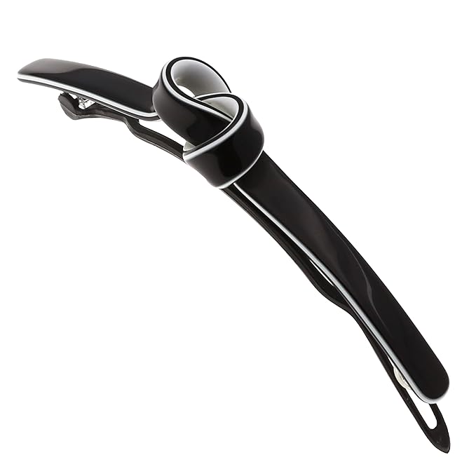 Camila Paris CP2812 French Hair Barrette Clip for Girls, Handmade, Metal-Free Closure Strong Hold Grip Hair Clips for Women, No Slip Durable Styling Girls Hair Accessories, Made in France