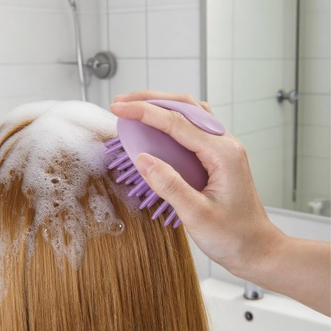 Hair Washing Brush, Scalp Cleaning Anti Itch Brush Green