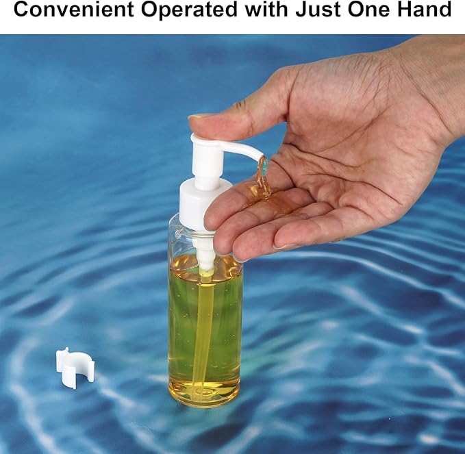 Cosywell Plastic Pump Bottles Dispenser TSA Approved 3.4oz 12 Pack Portable Refillable Container Clear Plastic Lotion Pump Dispenser Bottle for Facial Cleansing Oil Shampoo Shower Gel