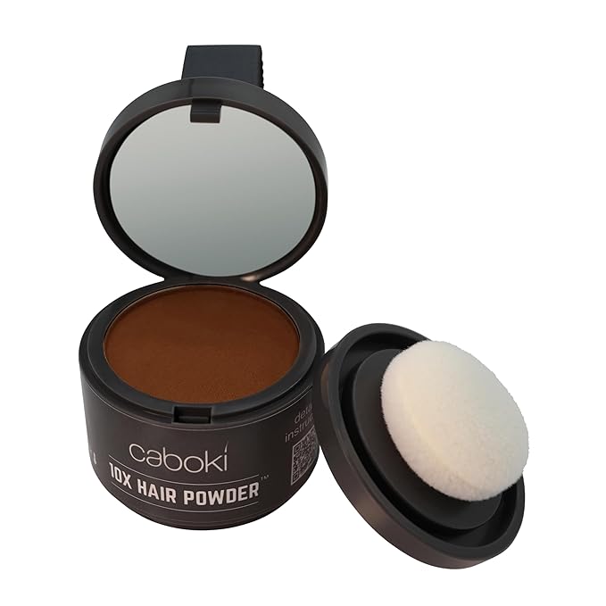 Caboki 10X Hair Powder for Thinning Hair Auburn, TALC-Free, Healthful Formula, Instant Fuller Hair, Flawless Roots, Rain and Sweat Resistant, Easy to Use, Men Women