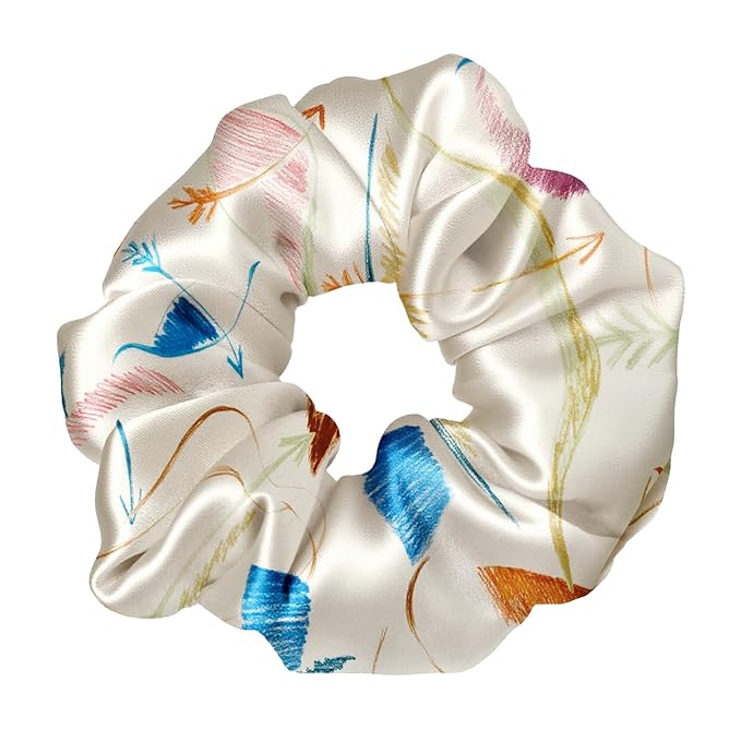 LILYSILK Silk Hair Scrunchies Ties for Frizz & Breakage Prevention 100% Mulberry No Damage Elastic Ponytail Holders, Sagittarius