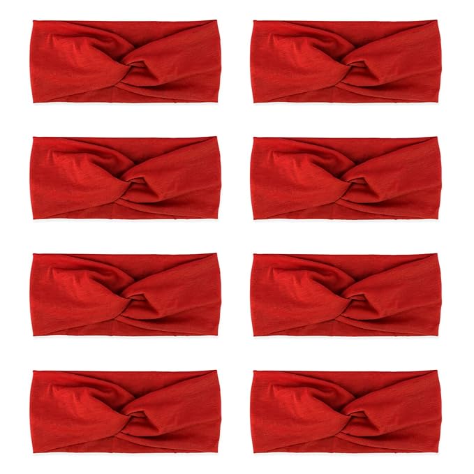 DRESHOW Headbands for Women Girls Vintage Headband Knotted Headwraps Criss Cross Hair Bands Accessories