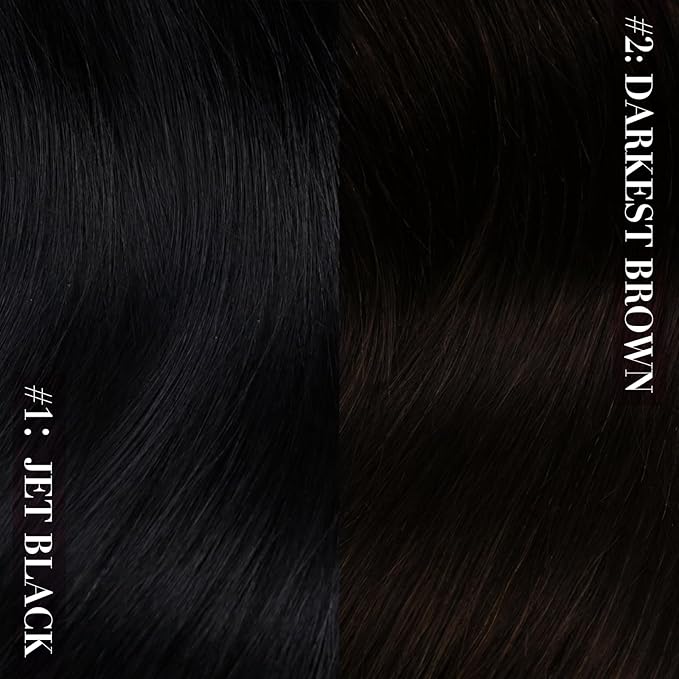 YoungSee Invisible Wire Hair Extensions Jet Black Human Hair Wire Extensions Black Fish Line Hair Extension Real Human Hair Easy to Wear 18inch 80g
