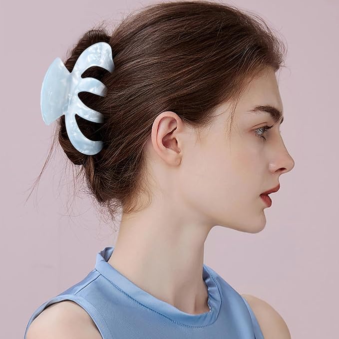 Jayongnee Clips for Women - Octopus Claw Clip - Hair Clips for Long and Thick Hair, Non-Slip Big Claw Strong Hold Hair Unbreakable 3 PCS (claw clip-A)