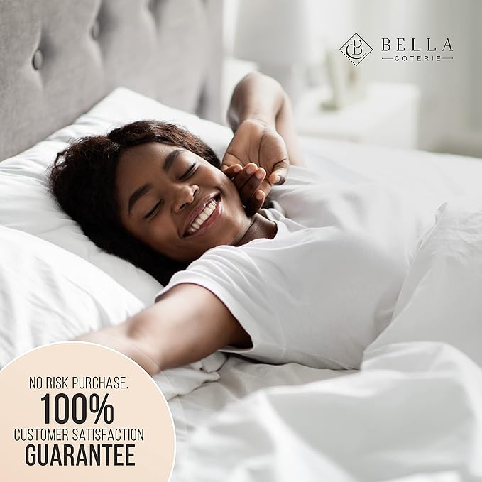Bella Coterie Luxury Silk Pillowcase for Hair and Skin | 30 Momme | 100% Pure 6A Mulberry Silk | Super Soft | Perfectly Plush [King, Mocha]