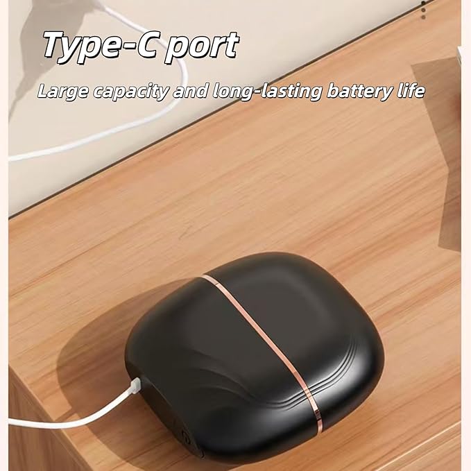 Mini Straightener, Rechargeable Portable Hair Straightener Brush, Cordless and Portable,Travel Straightene Mini,Fast Heating,Suitable for Travel (Black)