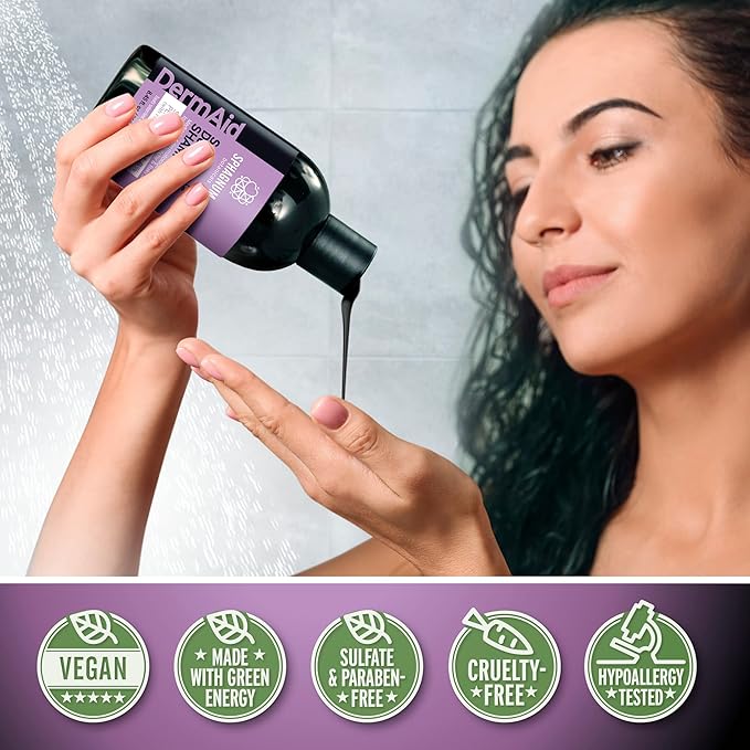 Sphagnum Botanicals Seborrheic Dermatitis Shampoo - Salicylic Acid with Natural Peat Mud for Treatment of Dry, Itchy, Flaky Scalp. Helps Also With Dandruff, Psoriasis & Eczema. 8.45 oz