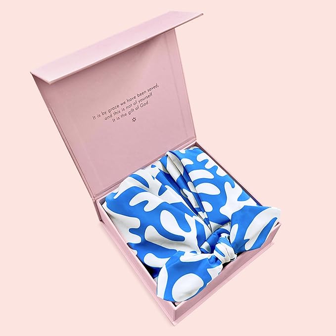 GRACE & COMPANY Luxury Shower Cap For Women - 100% Waterproof, Reusable, Washable & Breathable Shower Caps - Porto(Bag Packaging)
