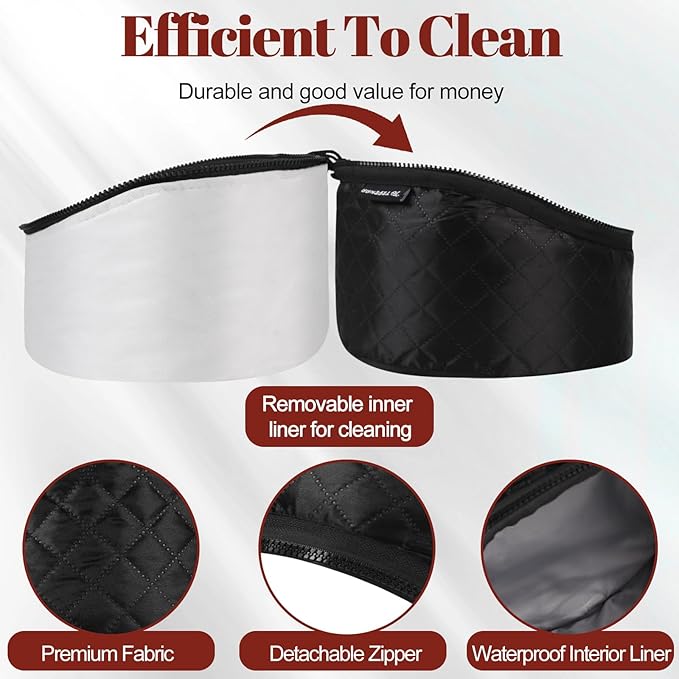 Hair Steamer for Deep Conditioning: Upgraded Heat Cap with 118” Power Cord 10-Level Fast Heating 3 Time Settings for Natural Hair Portable Thermal Steam Cap for Home Hair Treatment