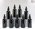 YIZHAO Black Glass Dropper Bottle 4oz, Tincture Bottles with Glass Dropper, for Essential Oils, Aromatherapy, Cosmetic, Laboratory, Pharmacy, Liquids, Travel –9 Pcs