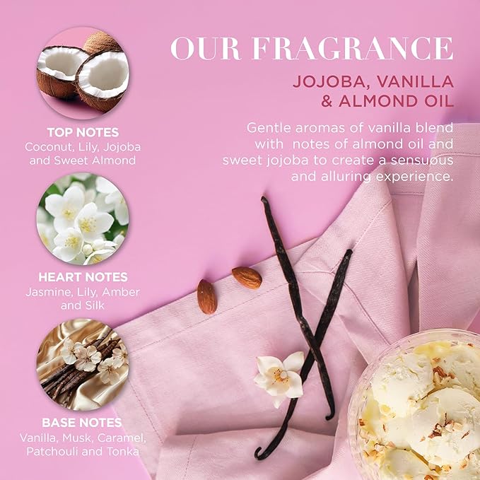 Baylis & Harding Jojoba, Vanilla & Almond Oil Luxury Pamper Tin Gift Set - Vegan Friendly
