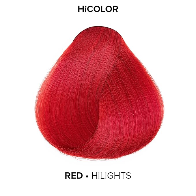 L'OREAL TECHNIQUE HiColor Blonde HiLights Permanent Hair Color For Dark Hair - Intense Blonde Highlights, No Pre-Lightening Required, No-Drip Crème and Color Resists Fading, Red