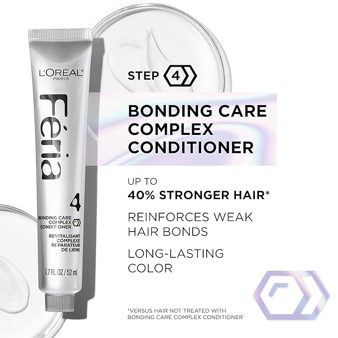 L'Oreal Paris Feria Multi-Faceted Shimmering Permanent Hair Color, B61 Downtown Brown (Hi-Lift Cool Brown), Pack of 1 Hair Dye Kit