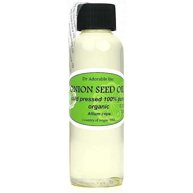 Dr Adorable - 2 oz - Onion Seed Oil - 100% Pure Natural Premium Organic Cold Pressed