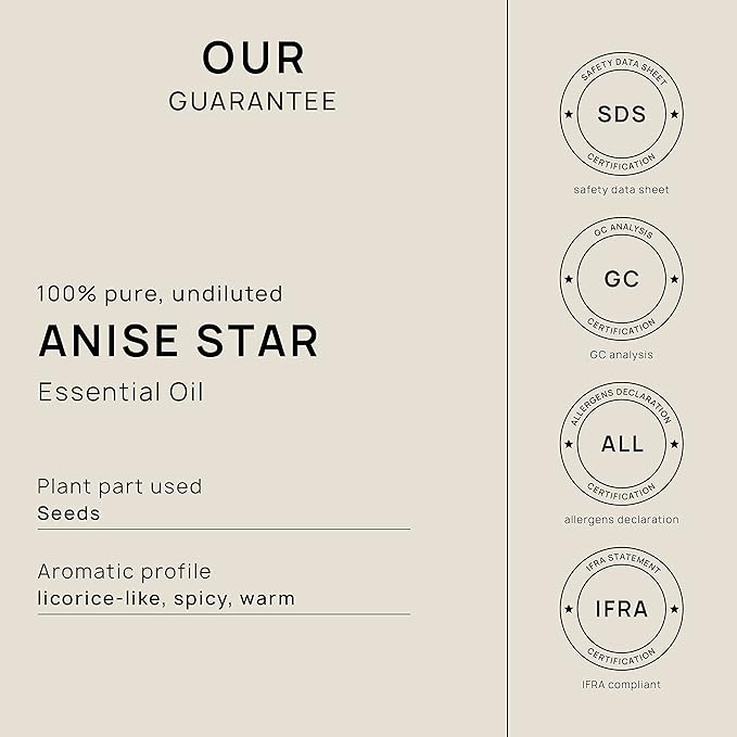 VINEVIDA Anise Star Essential Oil - Gallon Undiluted Bulk Essential Oil for DIY Candle Scents and Soap Making - 8 lbs