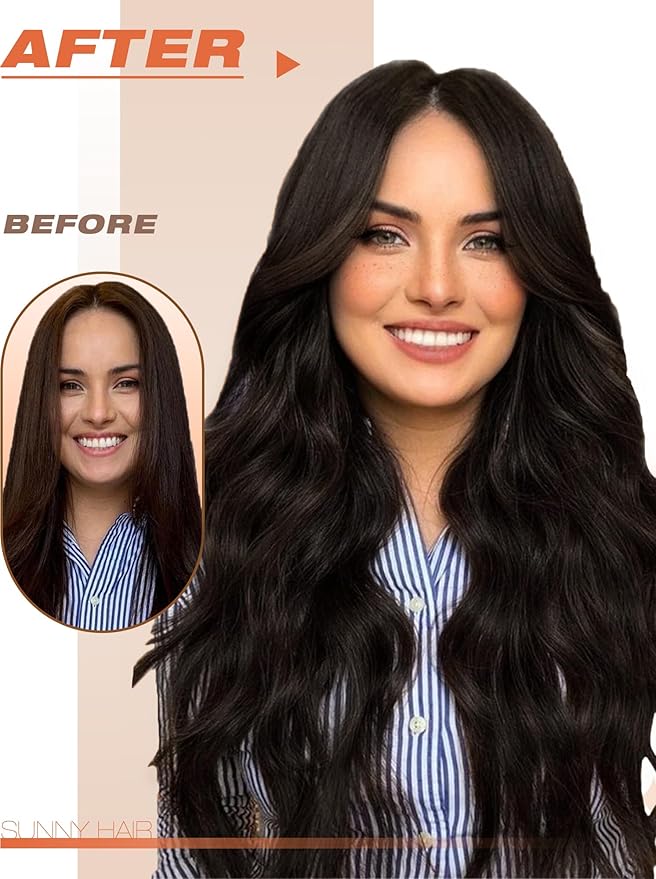 Sunny Hair Tape in Hair Extensions Human Hair 12inch Hair Extensions Real Human Hair Tape in Extensions for Women Darkest Brown Invisible Natural Straight Skin Weft Double Sided Tapes 40pcs 60g