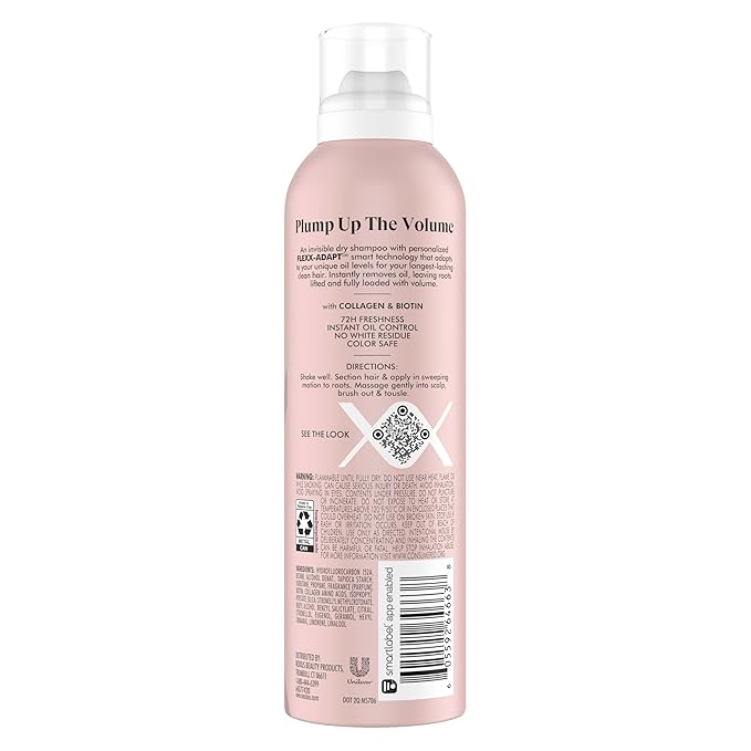 Nexxus Styling Refreshing for Hair Volume Volume Refresh Dry Shampoo Powered by FLEXX-ADAPT Technology and Infused with a Protein Complex 5 oz