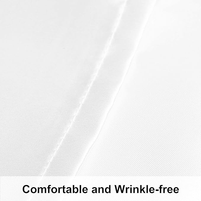 NTBAY 2 Pack Satin Standard Pillowcases for Hair and Skin, Luxurious and Silky Pillow Cases with Envelope Closure, 20x26 Inches, White
