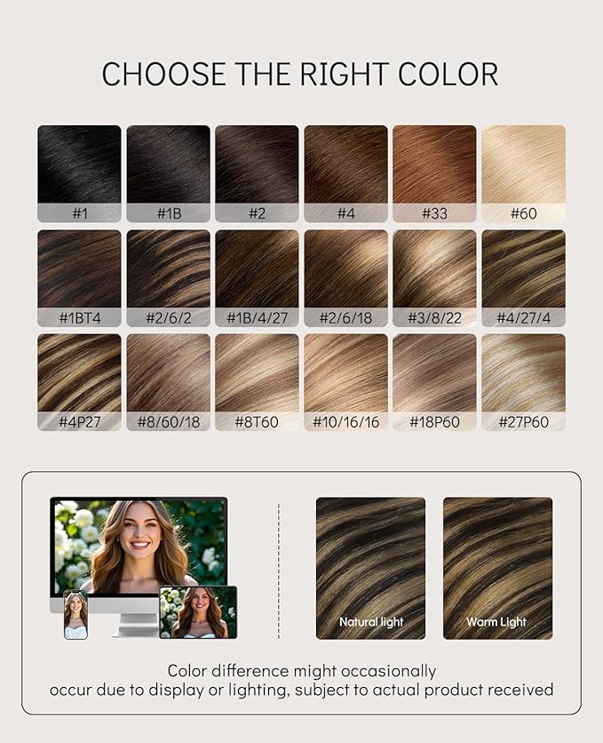 VINBAO 55g Invisi Edge Tape in Extensions Human Hair Balayage Darkest Brown to Medium Brown Ombre Injected Tape in Hair Extensions Invisible 20pcs 20inch #2/6/2