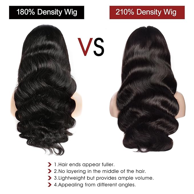 Lemoda Full 13x6 Lace Frontal Virgin Human Hair Wigs 210% 32Inch 15A Body Wave 13x6 HD Transparent Full Lace Front Wigs Brazilian Body Wave Wig Thin Knots