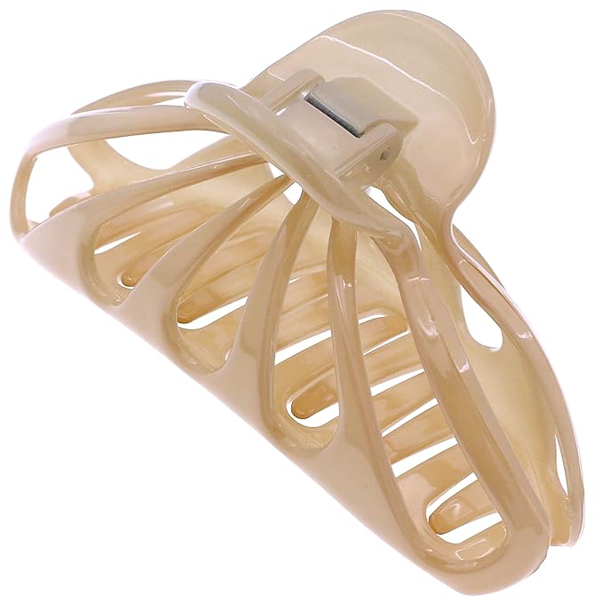 Camila Paris CP3054 2PK French Hair Clip for Women With Thick, Long, Curly, Wavy Hair - Girls Claw Clips Fashion Styling Accessories, Strong Hold No Slip Grip, Made in France