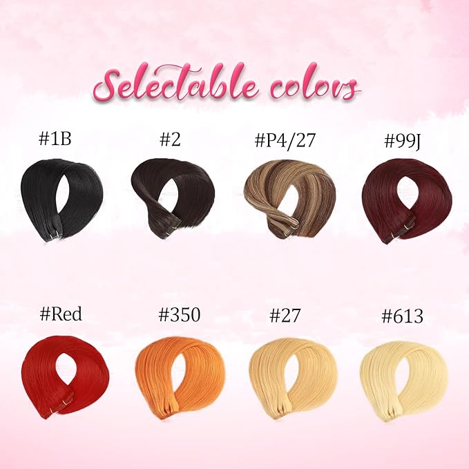 Remy Clip in Hair Extensions Real Human Hair Extensions 110g 8Pcs Straight Silky Chocolate Brown to Honey Blonde Real Human Hair for Women Natural Hair Clip in Hair Extensions 16 Inch
