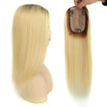 Womens Real Human Hair Toppers for Thin Hair #T3/60, 18 Inch Length 3x5 Inch Injected Silk Base 130% Density Hair Pieces