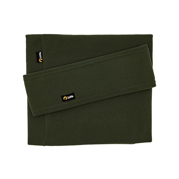 Lupa Handmade Unisex Triple-Layer Micro Fleece Headband - Headband Ear Warmer - Ear Warmers for Women & Men - Ears Cover (Forest Green)