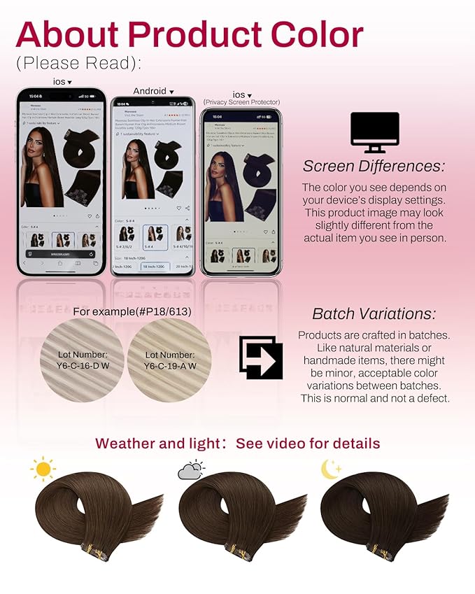 Moresoo Invisible Seamless Clip in Hair Extensions Real Human Hair Medium Brown Clip in Extensions for Long Hair Extensions Medium Brown for Women Pu Skin 120g/7pcs 22 inch