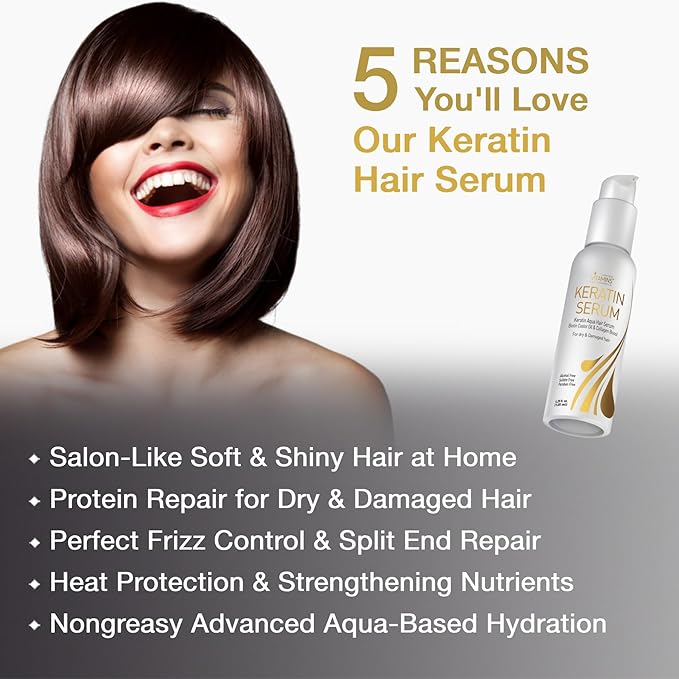 VITAMINS hair cosmetics Hair Care Kit - Hydrating, Ph Balancing, Damaged Hair Solution with Keratin, Moroccan Argan Oil - Ultra Recovery for Color Treated, Dry, Frizzy Hair - Paraben Sulfate Free