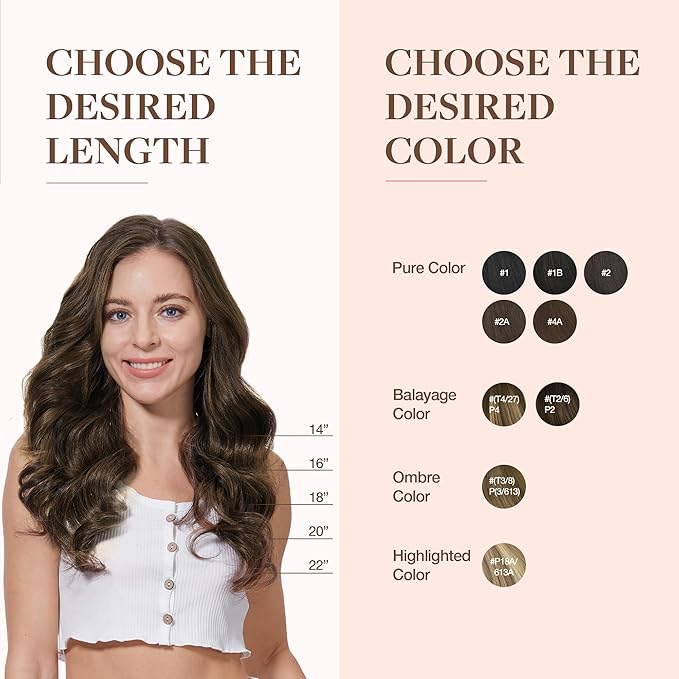 GOO GOO Clip in Hair Extensions Real Human Hair, Remy Human Hair Extensions Clip ins for Women, Natural Human Hair, 14inch 110g 7Pcs, 4A Chocolate Brown