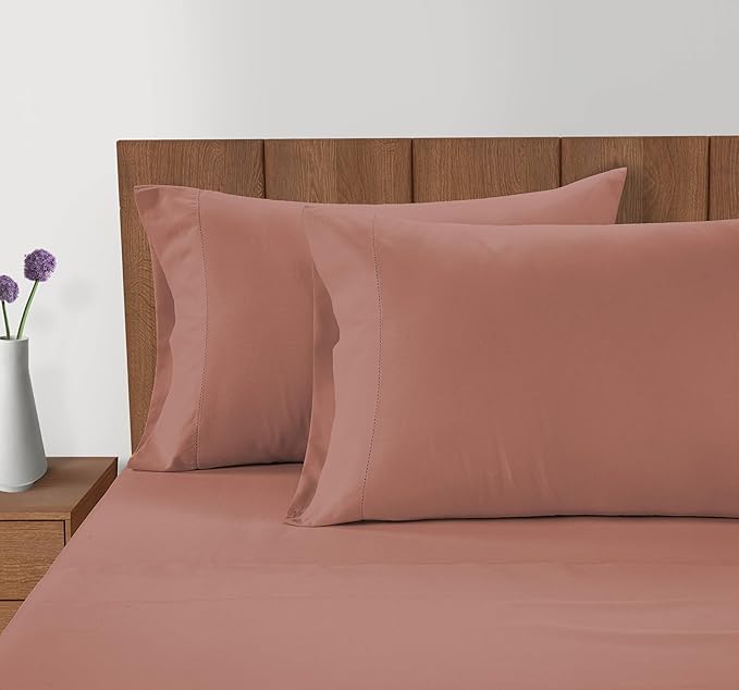 LANE LINEN 100% Organic Cotton Pillow Cases Standard Size Set of 2 (20"x26") - Cotton Pillowcases Standard Size - Soft Sage Green Pillow Cases Set of 2 - Standard Pillow Case Pack of 2 - Mineral