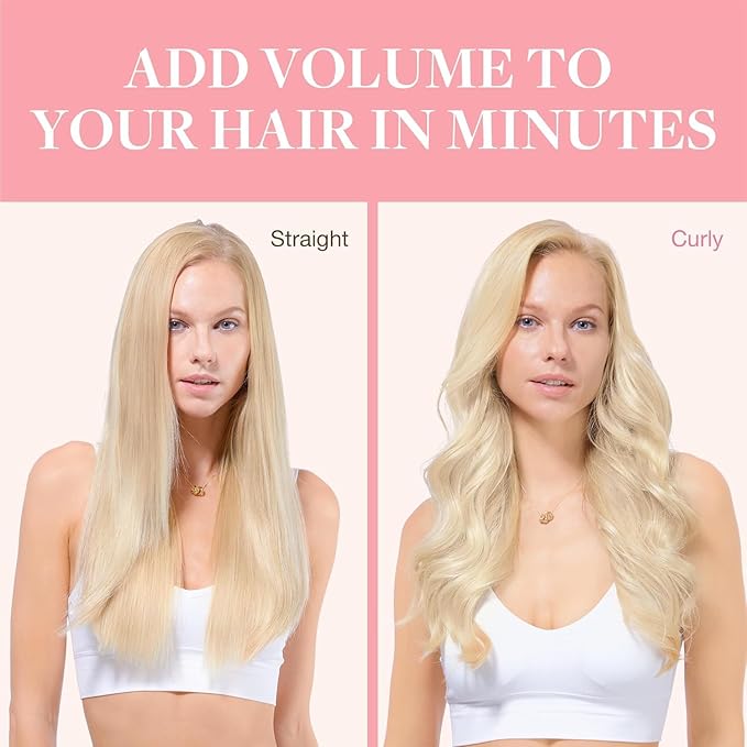 GOO GOO Clip in Hair Extensions Real Human Hair, Remy Human Hair Extensions Clip ins for Women, Natural Human Hair, 22inch 120g 7Pcs, #1000