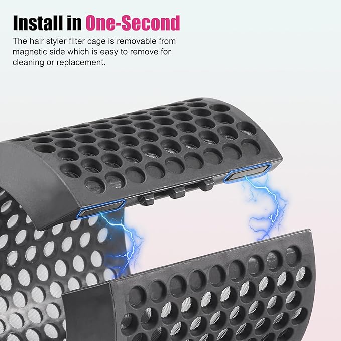 Outer Filter Cover Compatible with Dyson Airwrap Hair Styler HS01 HS05 Models Outer Magnetic Filter Cage Replacement Parts