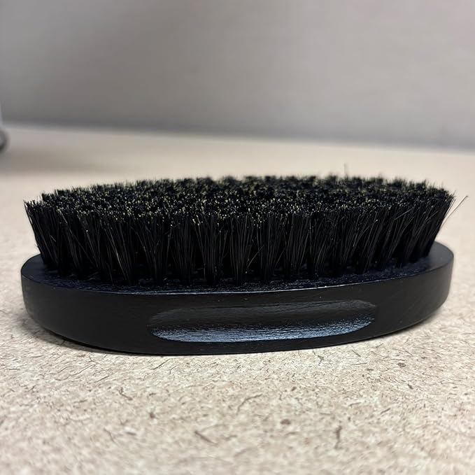 Wooden Beard Brush with Boar Bristles & Pear Wood Comb Set