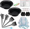 AHIER 23 Pack Hair Coloring Kit, Include Hair Dye Brush and Bowl Set, Highlight Cap Kit, Ear Cover, Gloves, Shawl, Shower Cap for DIY Salon Coloring Tools