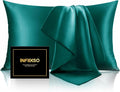INFIIXSO Mulberry Silk Pillow Case King Size, Silk Pillowcase with Hidden Zipper 20"x36", Extraordinary Smooth and Soft Pillow Cases for Hair and Skin(Teal, 1 Pack)