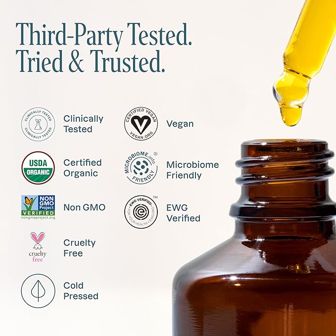 Cliganic Organic Jojoba Oil Bulk 32oz, 100% Pure, Natural Cold Pressed Unrefined Hexane Free Oil for Hair & Face