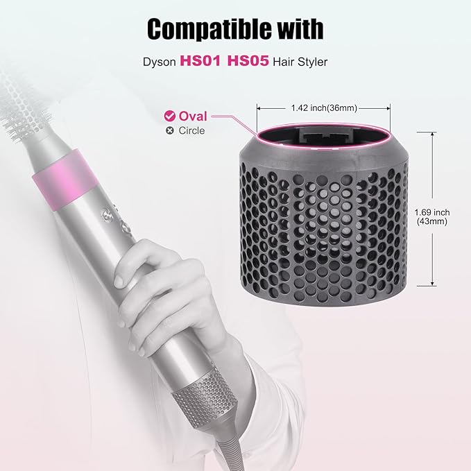 Outer Filter Cover Compatible with Dyson Airwrap Hair Styler HS01 HS05 Models Outer Magnetic Filter Cage Replacement Parts