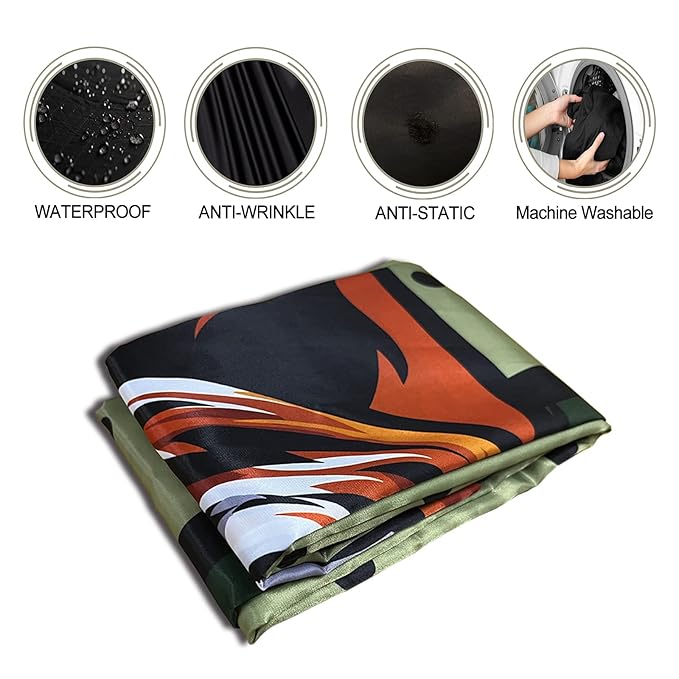 Barber Capes Hair Cutting Capes Salon Stylist Capes with Snaps Waterproof Professional Large Barber Hairdresser Gown Cape- 63”× 56”(TIGER)