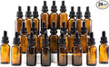 YIZHAO Amber Glass Dropper Bottle 1oz, Tincture Bottles with Glass Dropper, for Essential Oils, Aromatherapy, Cosmetic, Laboratory, Pharmacy, Liquids, Travel –24 Pcs
