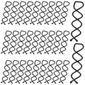 30 Pcs Spiral Hair Pins, Spin Pins for Hair, Alloy Spiral Bobby Pins, Bun Twist Spiral Hair Pins with Non-scratch Rounded Tips for Women Bun Hair Style (Black)
