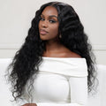 MEIMEI 250 Density Wear and Go Glueless Wigs Human Hair Pre Cut Bleached Knots Loose Wave 5x5 HD Lace Closure Wigs Human Hair Pre Plucked, No Synthetic Blend No Tangle No Shedding Triple Lifespan 3X