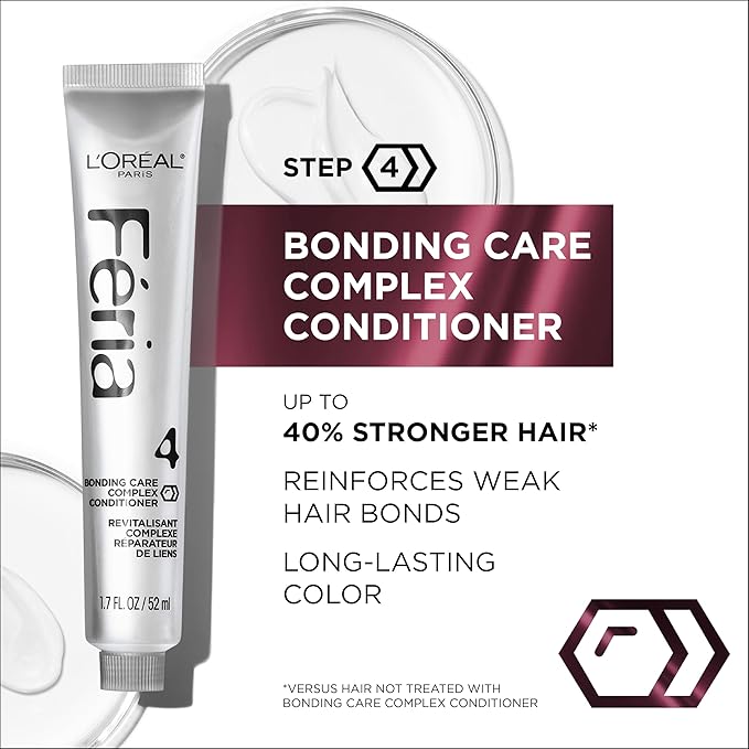 L’Oreal Paris Feria Multi-Faceted Shimmering Permanent Hair Color, High Intensity Hair Dye for 3X Highlights, 82 Strawberry Blonde, 1 Hair Dye Kit