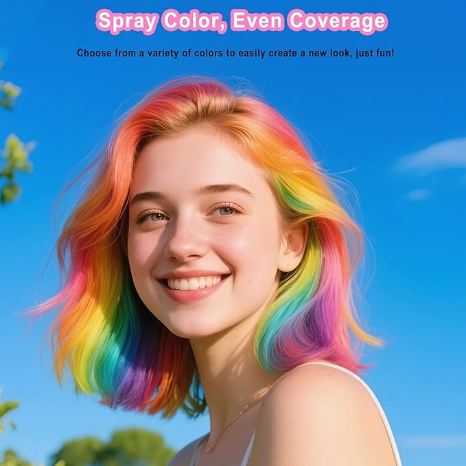 White Hair Spray Color, Temporary Hair Color Spray for Kids Women Men, White Hair Wax Dye, Temporary Hair Dye, Washable Hair Color Dye Pomades Natural Hair Dye for Party,Holloween,Cosplay (White)