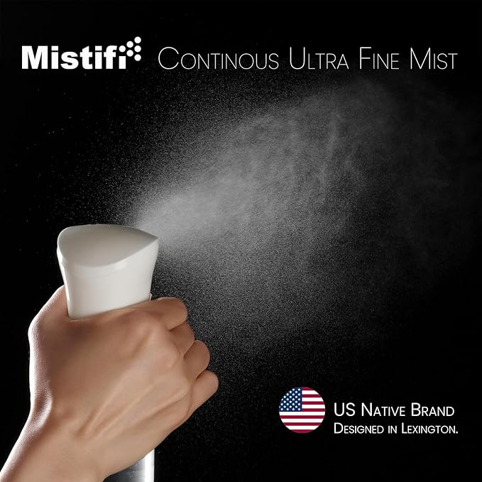Mistifi HydroMist 500ml – Large Capacity Continuous Fine Mist Spray Bottle for Plants, Gardening, Hair, Cleaning, and Skincare　(500ml 1Pc, White bottle)
