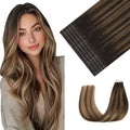 Youngsmile Invisible Tape in Hair Extensions Human Hair #2/6/18 Dark Brown to Dirty Blonde 20pcs 30g 14 Inch Injection Tape in Hair Extensions Human Hair (#2/6/18,14'')