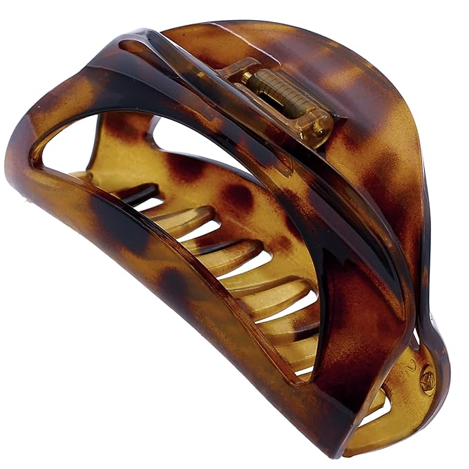 Camila Paris CP1574 French Hair Clip for Women Thick Hair for Long Curly Wavy Hair, Girls Hair Claw Clips Jaw, Durable Styling Big Claw Clip for Thick Hair, Strong Hold No Slip Grip, Made in France
