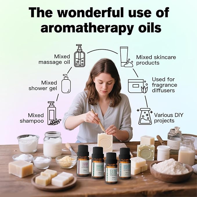 Rosemary Essential Oil Blend, Rosemary Oil, Can be Used for, Hair, Skin, Nails, Aromatherapy Oil& Diffuser Essential Oils- 10ML