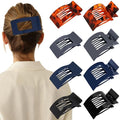 Velscrun Flat Hair Clips for Women Girls, 2 Styles 8 Pcs Lay Flat Claw Clips, Strong Hold French Duck Billed Large Side Hair Jaw Clip for All Hair Types, Non Slip Grip for Daily Styling Navy Blue
